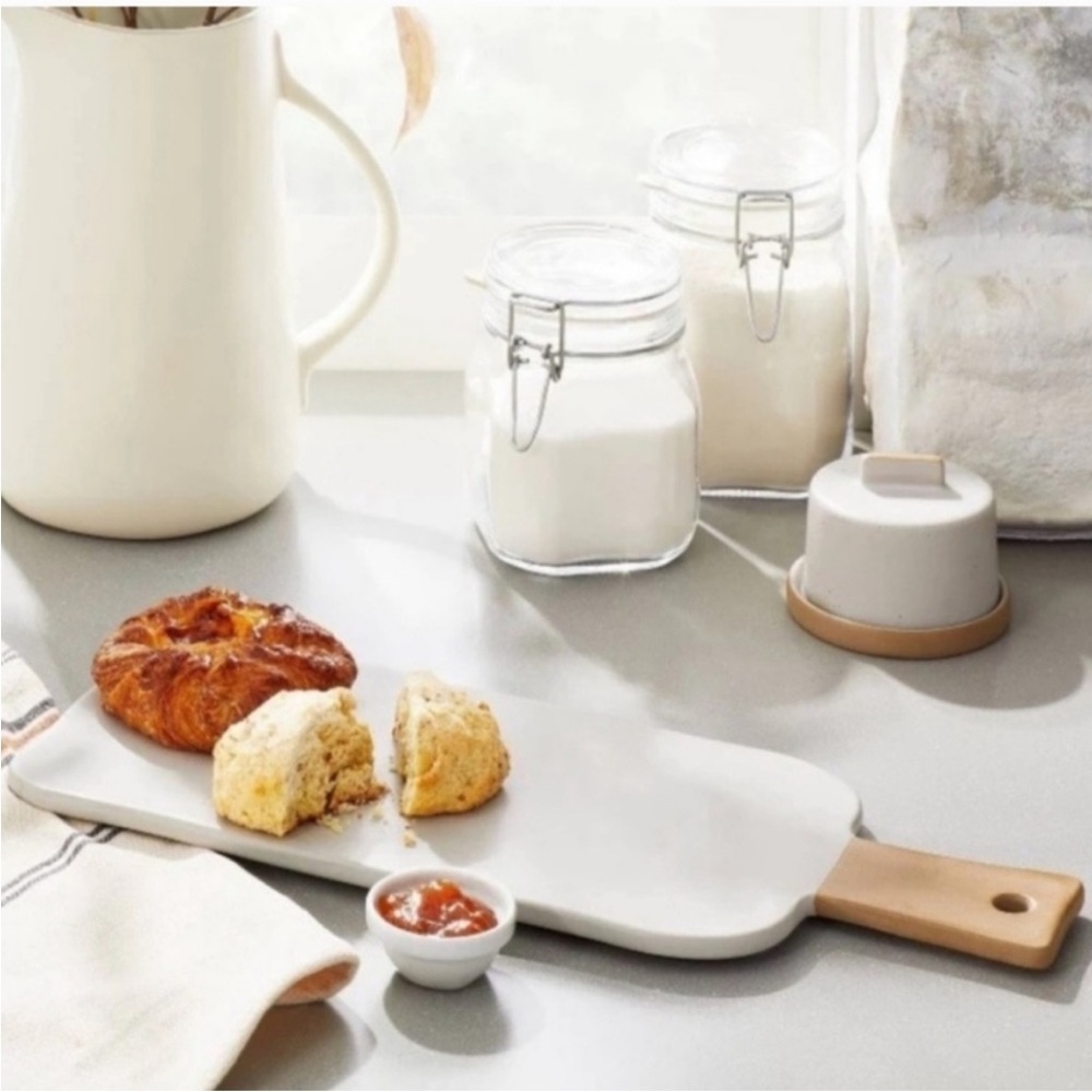 Hearth & Hand With Magnolia Stoneware Serving Tray Grey & Tan